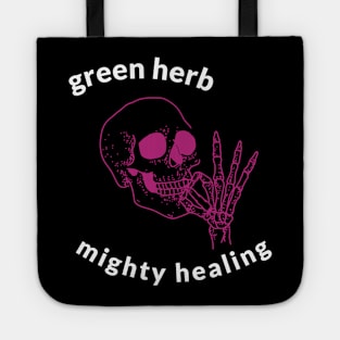 green herb, mighty healing Tote