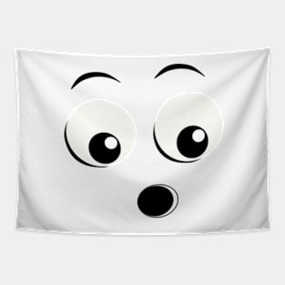 Emoji - surprised face Tapestry