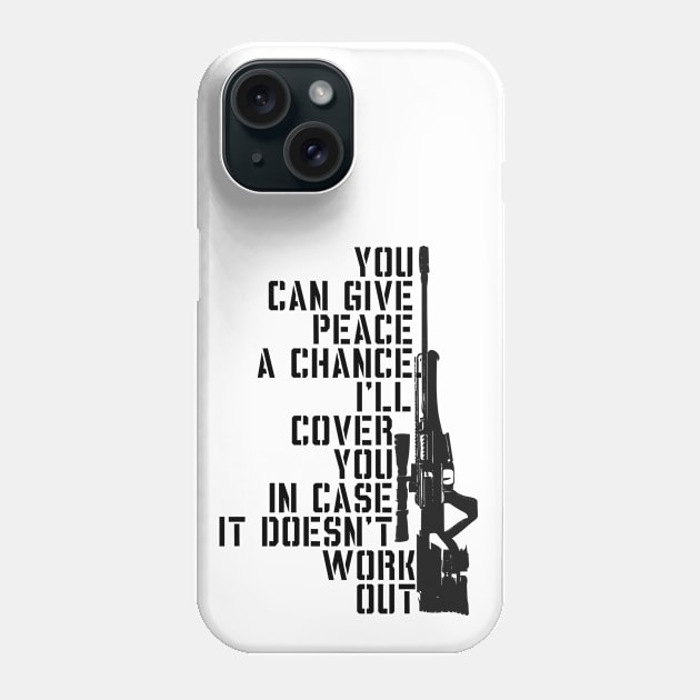 give peace a chance Phone Case by equiliser