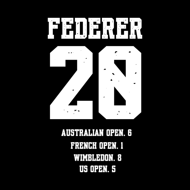 ROGER FEDERER 20 GRANDSLAM TITLES by King Chris