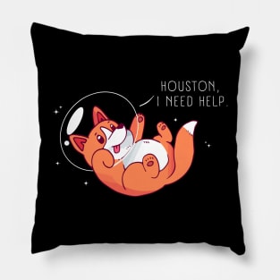 Corgi Lost in Space Pillow