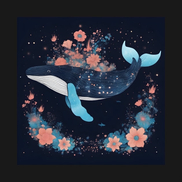 Floral Astral Whale 3 by Bishop Creations