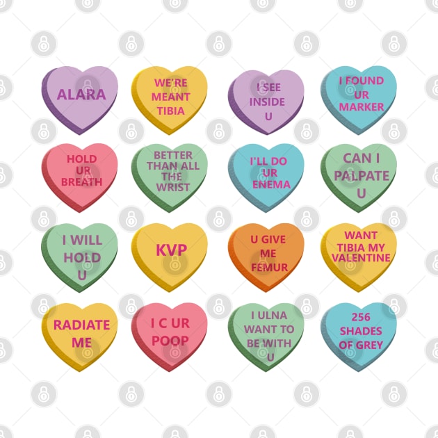 Funny Xray Valentines Candy Hearts WT Background by Humerushumor