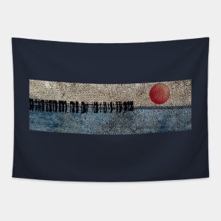 red moon, black staithes Tapestry