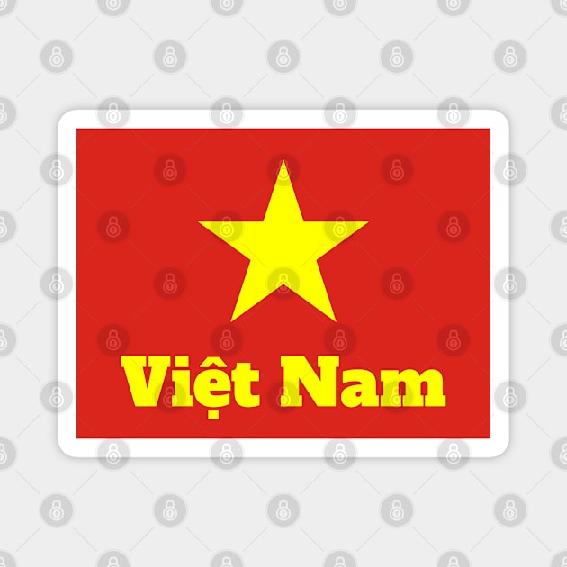 Vietnam in Vietnamese Flag Magnet by aybe7elf