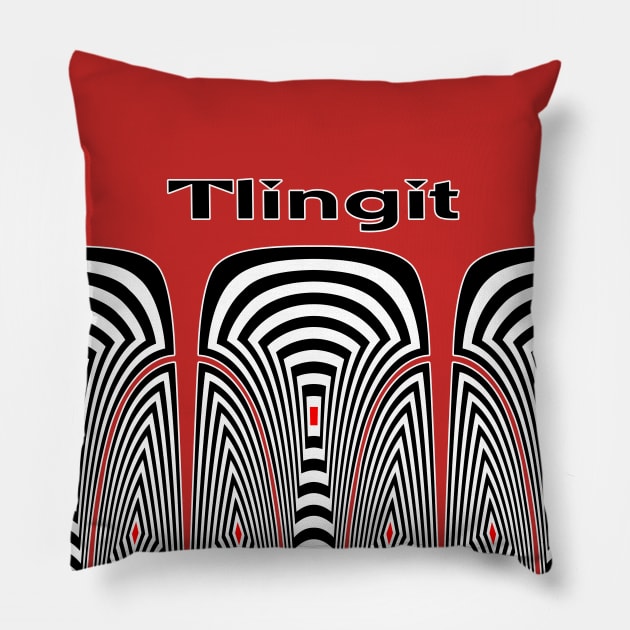 Tlingit Tribute Alaska Pillow by 2HivelysArt