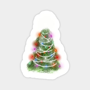 An Old Fashioned Christmas Tree Magnet