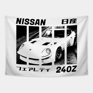 NISSAN DATSUN 240Z FAIRLADY Black 'N White 3 Tapestry