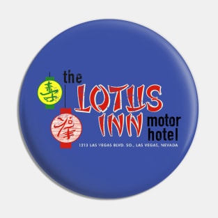 Vintage the Lotus Inn Motel Las Vegas Pin