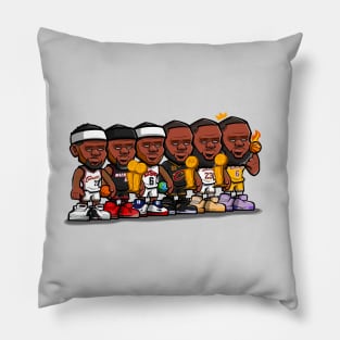 LeBron James Career Pillow