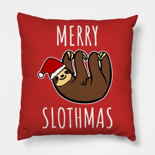 Merry Slothmas Pillow