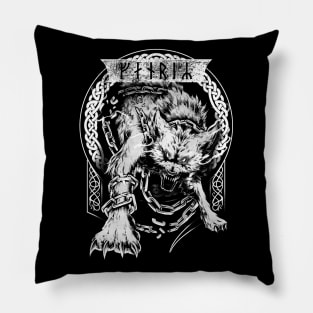 Fenrir Wolf Viking Norse Mythology Ragnarok Pillow