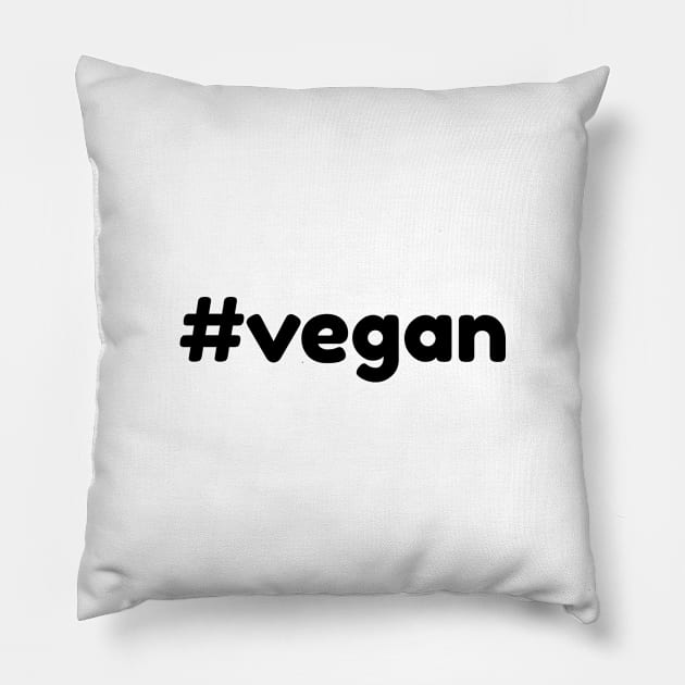 Hashtag #vegan Pillow by monkeyflip