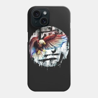 Eagle on Chinese Letters. Phone Case