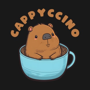 Capybara Coffee Pun T-Shirt