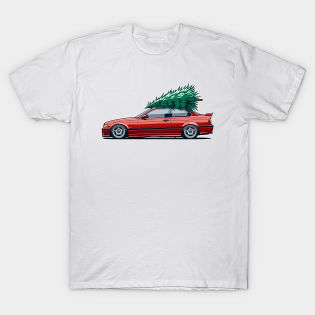 Merry Christmas BMW E36 - Christmas - T-Shirt