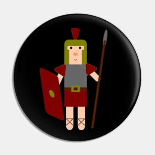 Cute Roman Soldier Legionnaire Warrior Series Pin