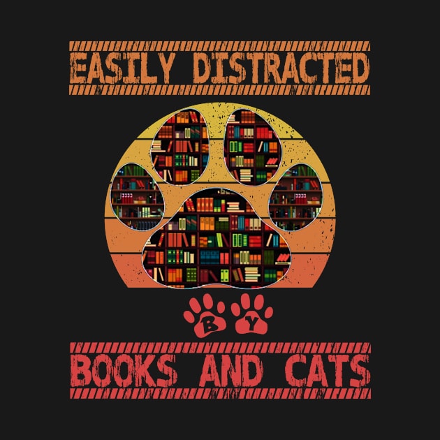 Easily distracted by cats and books by FatTize