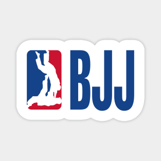 BJJ - Jiu Jitsu NBA logo parody Magnet