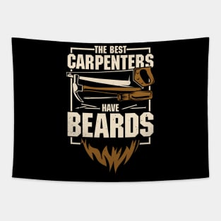 Carpentry Beard Bearded Carpenter Gift Tapestry