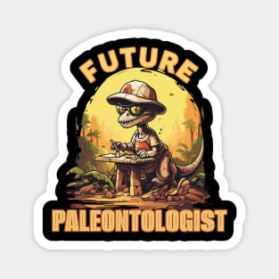 Future Paleontologist Funny Cartoon Dinosaur Design Magnet