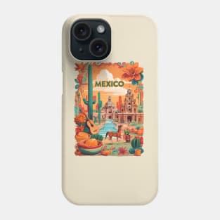 Vintage Travel Mexico Design Phone Case