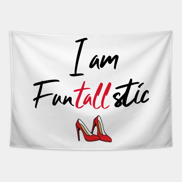 I am Funtallstic red high heel shoes Tapestry by Tall One Apparel