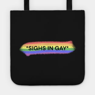 sighs in gay pastel Tote