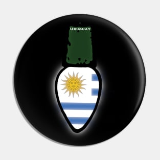 Uruguay Flag Christmas Light Pin