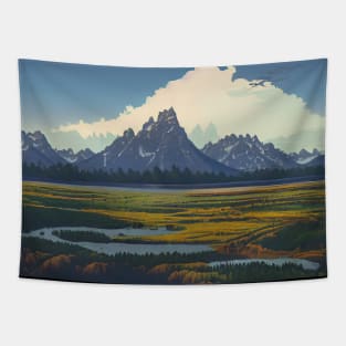 Grand Teton National Park Wyoming Tapestry