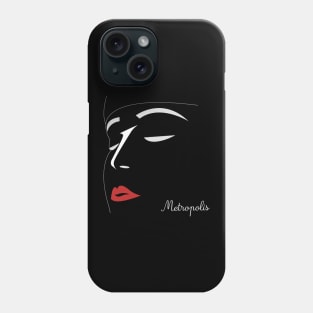 Metropolis minimalist movie fan art Fritz Lang cinema Phone Case