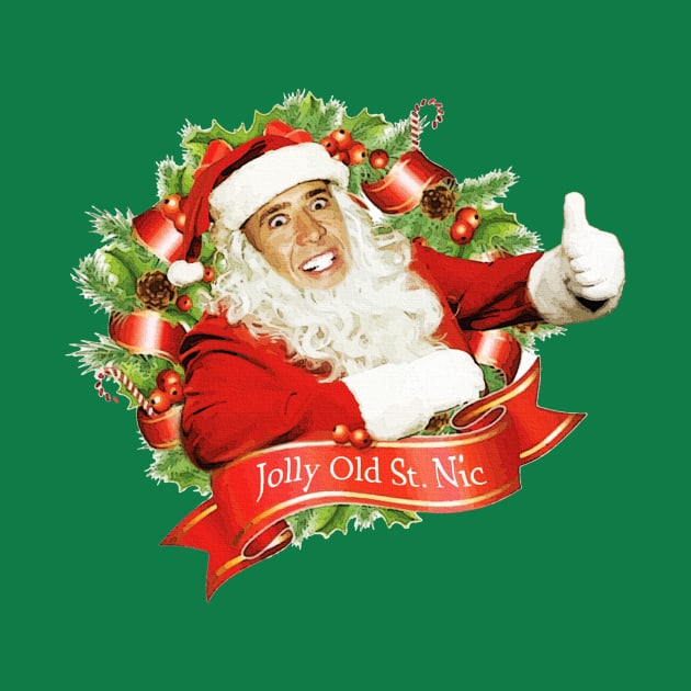 Nicolas Cage Christmas Jolly Old Saint Nic by Nova5