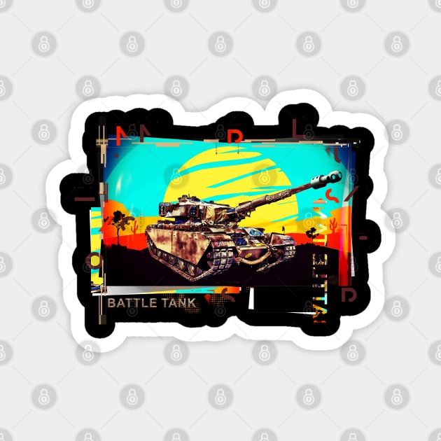 Battle Tank Magnet by remixer2020