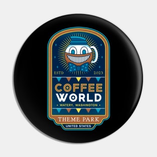 Watery Coffee World Pin