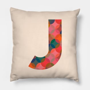 Letter J Initial Pillow