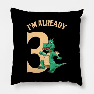 Happy Birthday Dragon Lovers Cute Kids - third Pillow