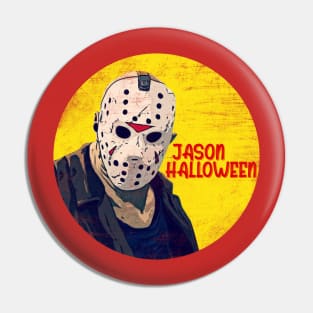 Jason's scary mask Pin