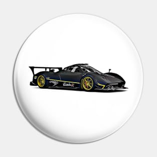 Pagani Zonda R Supercar Racing Cartoon Pin