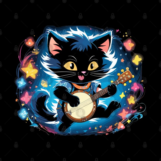 Dancing cat playing banjo by la chataigne qui vole ⭐⭐⭐⭐⭐