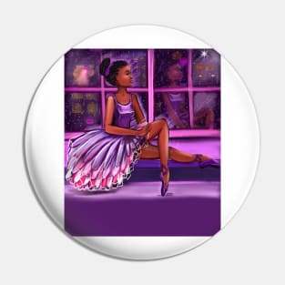 African American ballerina looking out - brown skin ballerina. Top 10 Best ballerina gifts. Top 10 gifts for black women Pin