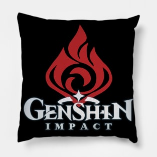 Pyro big emblem genshin impact Pillow