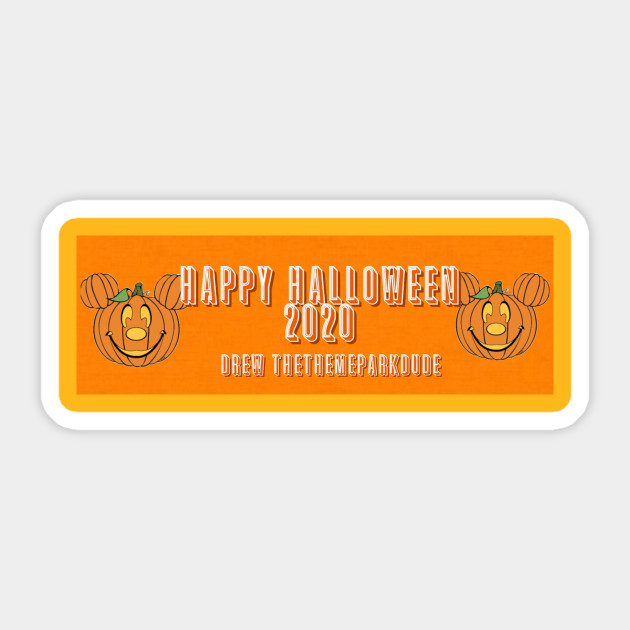 halloween 2020 drew Halloween 2020 Drew Thethemeparkdude Merch Series Halloween Sticker Teepublic halloween 2020 drew