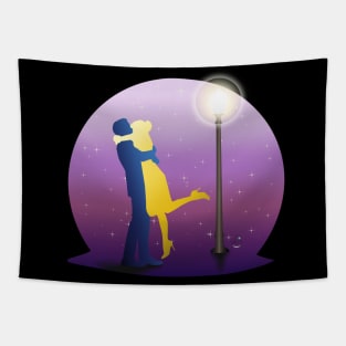 Mia & Sebastian Kiss Tapestry