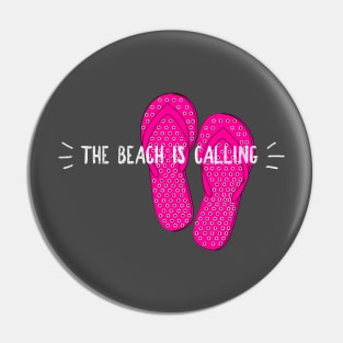 The Beach is Calling Beach Decor T-Shirt Pin