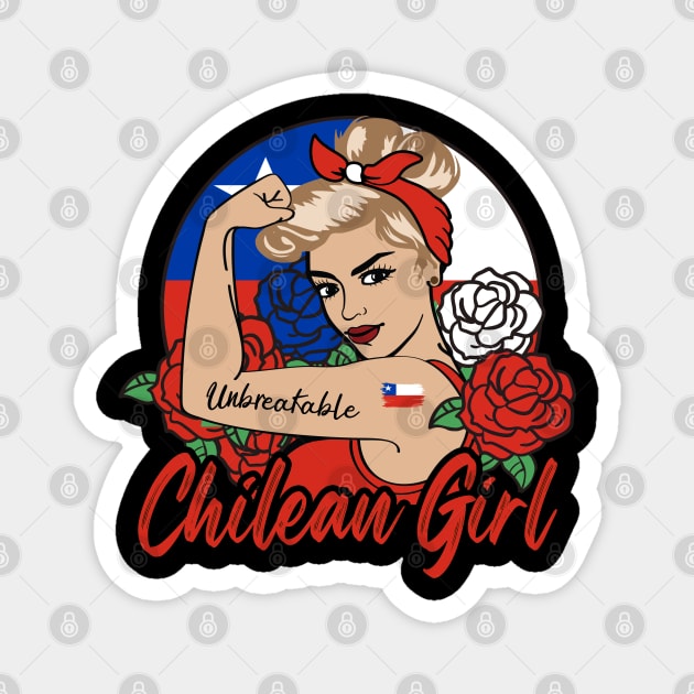 Chilean Girl Magnet by JayD World