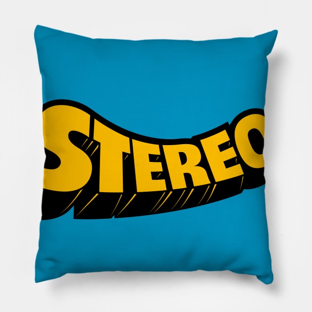 Stereo Pillow by Teephemera