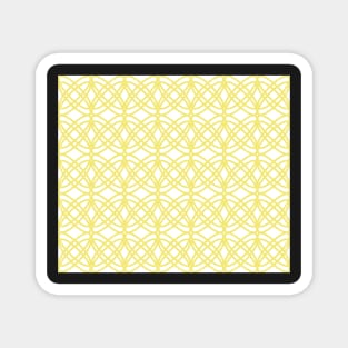Abstract pattern - gold and white. Magnet