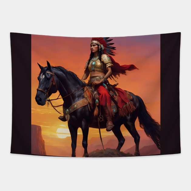 Americans,Native americans Tapestry by TrvlAstral