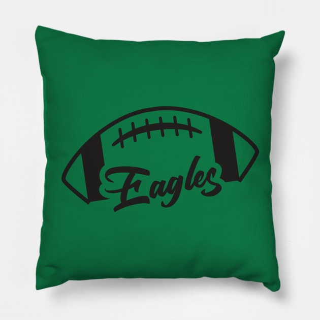 Philadelphia Eagles Football Pillow by fineaswine