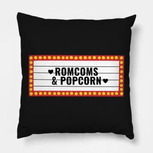 Romcoms and Popcorn Pillow